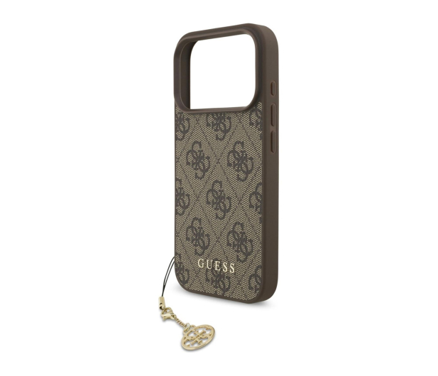 Guess 4G Charms Collection MagSafe do iPhone 17 Pro brązowy - 1365475 - zdjęcie 4
